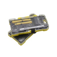 17 en 1 outils d'ouverture kit de démontage pour téléphone outils de maintenance de téléphone portable set box stylo en aluminium de lot de précision de haute qualité