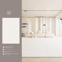 Tapis de sol en polyester imperméable couleur unie 10 mm, anti-salissure, sans lavage, pour salon et chambre à coucher - Vente en gros