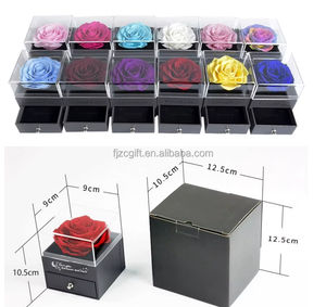 ورود محفوظة إلى الأبد حقيقية مصنوعة يدويًا ورود طبيعية أبدية محفوظة صندوق مجوهرات زهور هدايا عيد الميلاد سعر المصنع - Product Image 3