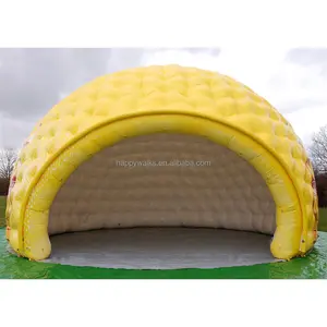 Wholesale Inflatable Dome Projection Planetarium Cinema Tent yellow Inflatable Igloo Tent For Rental