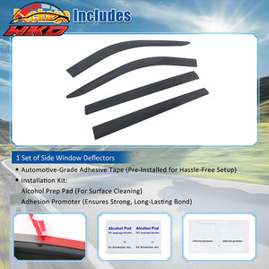 Déflecteurs de vitres à coller style profil bas pour Toyota Highlander 20-25 - Product Image 5