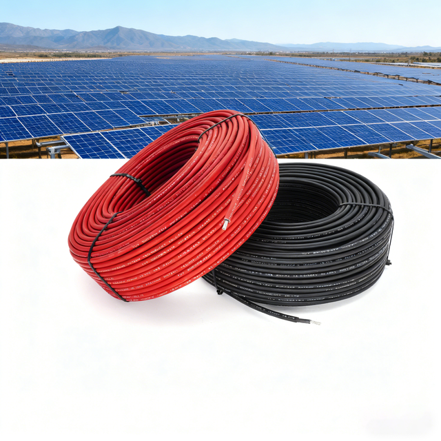 All-Weather H1Z2Z2-K 10mm2 Tinned Copper Solar Cable, for Reliable Power Collection in Distributed & Centralized PV Systems