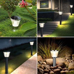 Lampes solaires de jardin 2W LED, lampe de pelouse étanche, éclairage extérieur pour allée, cour, villa, pelouse - Product Image 1