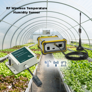 RF Wireless <b>Temperature</b> Humidity Sensor With Data Storage And Ethernet Interface For Greenhouse Monitoring - Product Image 1