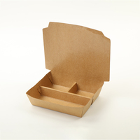 Emballage alimentaire carton kraft restauration rapide à emporter jetable restaurant à emporter poisson et frites boîte à poisson frit avec insert