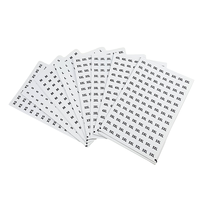 Étiquettes autocollantes de taille pour vêtements en papier couché rond de 1,5 cm, pour pantalons et jupes, tailles XS S M L XL 2XL