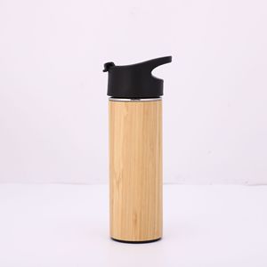 Infusor de té de acero inoxidable con aislamiento personalizado Frasco de madera Vaso de madera Termo B Vaso de madera Termo - Product Image 5