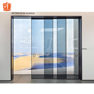 Khung Hẹp Thiết Kế Hiện Đại Trượt Patio Cửa Kính Cửa Trượt khung-Ít Nhôm Mỏng Khung Cửa Trượt - Product Image 2