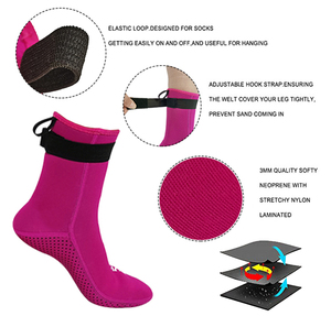 China Manufacture <strong>Beach</strong> Surfing Diving <strong>Socks</strong> Neoprene High Quality Anti-slip Neoprene Diving <strong>Socks</strong> - Product Image 5