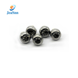 JeaSnn Micro anodisé noir acier inoxydable tête fraisée taraudage sécurité à tête hexagonale capuchon Torx vis <span class=keywords><strong>boulon</strong></span> - Product Image 1