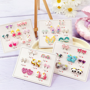 <span class=keywords><strong>Boucles</strong></span> <span class=keywords><strong>d</strong></span>'<span class=keywords><strong>oreilles</strong></span> pour enfants 2023 sans perçage, motif dessin animé, papillon, amour, ensemble de clips <span class=keywords><strong>d</strong></span>'<span class=keywords><strong>oreilles</strong></span> pour filles - Product Image 3
