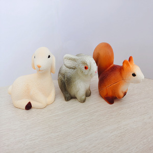 Figurine en mousse PU réaliste d'animal de la forêt, petite, haute densité, à rebond lent, ornement de bureau, parfumée, unisexe, pour garçons et filles - Product Image 4