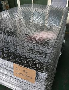 Aa3003 aa1100 aa1060 plaque <span class=keywords><strong>d</strong></span>'<span class=keywords><strong>immatriculation</strong></span> à damier en aluminium gaufré à cinq barres antidérapantes - Product Image 5