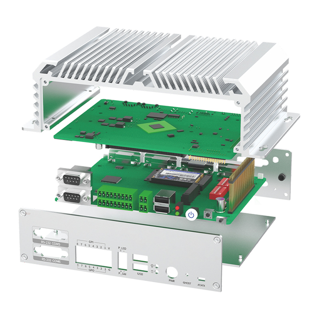 9-36V Wide Voltage Industrial Computer 16*GPIO I5 7200U 1235U X86 Pc Mini Box Fanless Industrial Embedded Pc
