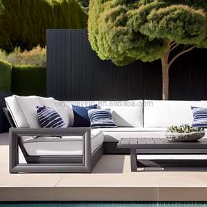 Ensemble de canapés de luxe personnalisables ensemble de meubles modernes ensemble de terrasse en fonte d'aluminium ensemble de canapés sectionnels de patio designs - Product Image 1