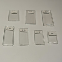 30*50mm 5g Petit support de barre de lingot d'argent Porte-monnaie rectangulaire Barre d'or Lingot Case