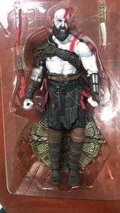God of War 4 Kratos figura de acción edición de lujo 7 pulgadas de cabeza de Kratos móvil/cuchillo de llama versión modelo muñeca Juguetes - Product Image 5