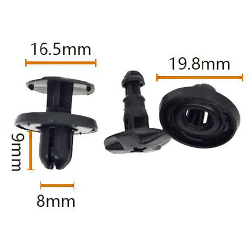 Auto Duwen Uitbreiding Gesp Plastic Nylon Auto Pin Houder Klinknagel Clip Voor Toyota