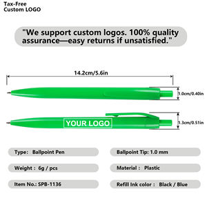 Bolígrafo de Plástico Barato de Alta Calidad al por Mayor con Logotipo Personalizado, Ancho de Escritura de 1.0 mm, para Oficina, Escuela y Promoción - Product Image 2