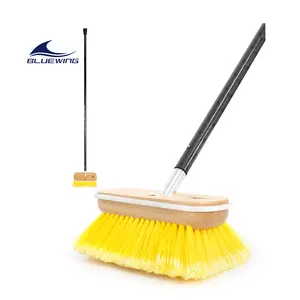 Bristle Scrubbing Washing Brush Outdoor Cleaning 6ft Soft/Medium/Hard Carbon Fiber Long Handle Deck Brush Boat Brush