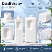 Bouteille de shampoing personnalisée 500 ml en PEHD, grand volume, distributeur à pompe, vente en gros de bouteilles de gel douche et d'après-shampoing, OEM ODM