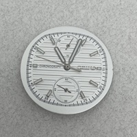 Modification de montre : Cadran de 30,5 mm avec index lumineux verts en alliage de cuivre, compatible avec boîtier de montre à quartz de 41 mm et mouvement VK61
