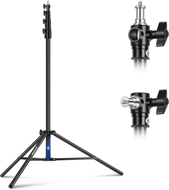 NEEWER 13ft/4m Heavy Duty All Metal Photography Tripod Air Cushioned Light Stand Stand With 1/4 to 3/8 Reversible Spigot 3