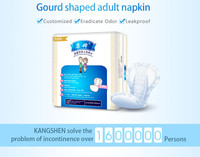 Couches jetables pour adultes en forme de gourde, conception ergonomique en forme de 8, couche absorbante douce et respirante, protection tridimensionnelle contre les fuites