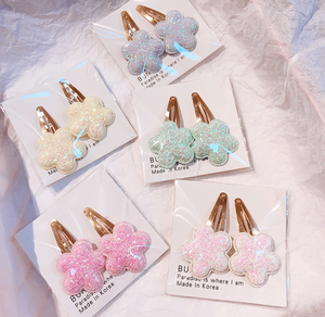 ใหม่เลื่อมแวววาวคลิปคู่รักดาวคลิปหนีบด้านข้างสำหรับเด็กคลิป bb สีรุ้ง - Product Image 2