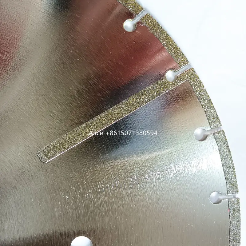 Disco de corte de vidro galvanizado 16 polegadas, disco de diamante para corte de vidro