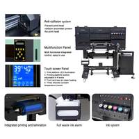 Machine d'impression A3 Uv Dtf de 33 cm de qualité incroyable Imprimante Uv Dtf Impresora 30 cm Uv Dtf à double tête Xp600 pour enveloppement de tasses