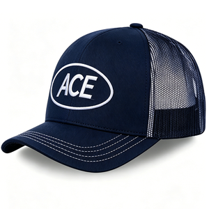 Gorras Trucker de 5 Paneles con Logotipo Bordado Personalizado, Bordado 3D en Relieve, Malla ACE, Unisex, Adulto, Primavera Verano, Dos Tonos, Transpirables, Venta al Por Mayor - Product Image 5