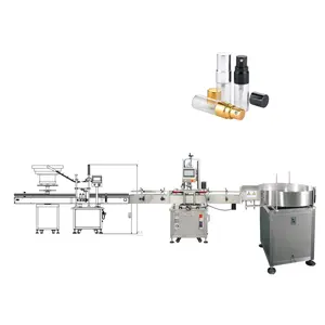 Easy to change different kinds of perfume peristaltic pump filling machine and screw capping packing machine line