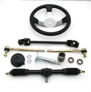 Go Kart 420mm Steering Wheel Full Steel 42cm Gear Rack Pinion