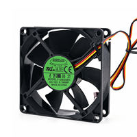 Ventilateur axial de refroidissement pour châssis de CPU, double roulement à billes, EVER FLOW 12V DC F128025BH, 80mm 80x80x25mm, 3 fils, faible bruit, pour boîtier PC