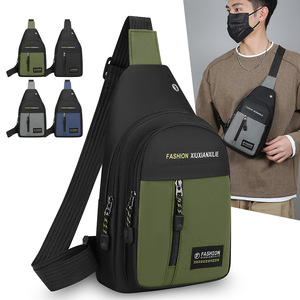 FASHION XIUXIANXILIE Men's Chest Bag Oxford Cloth Multi-Functional Crossbody Bag For Everyday Use - Product Image 4