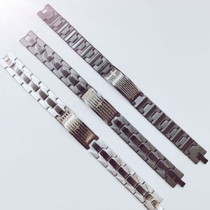Rock 316L Stainless Steel Fashion Men's <b>Bracelet</b> & <b>Bangle</b> Cuban Link Cross Bible Verse <b>Bracelet</b> For Men - Product Image 3