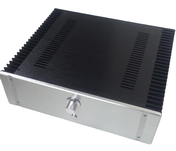 BRZHIFI Wholesale Price BZ4313 Aluminum Alloy Outlet Box Class Power Amplifier Hifi Enclosure Double Heat Sink