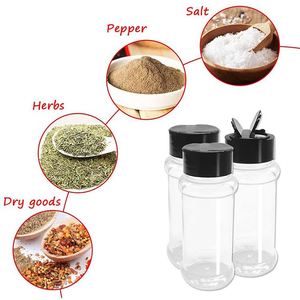 Tapa Abatible 2023, Venta Caliente, Botellas de Plástico PET Vacías para Condimentos, Salero y Pimentero con Tapa Abatible - Product Image 2