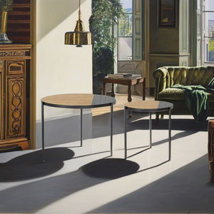 Table basse imbriquée moderne de luxe Conception unique de trous Meubles de salon durables faits à la main pour la maison Villa Hôtel Appartement Utilisation - Product Image 2