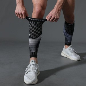 Manchons de <span class=keywords><strong>compression</strong></span> respirants pour mollets, spécifiques aux sports transfrontaliers, pour fitness, marathon et <span class=keywords><strong>course</strong></span> à <span class=keywords><strong>pied</strong></span>, avec kinesiologie et protection anti-entorse - Product Image 4