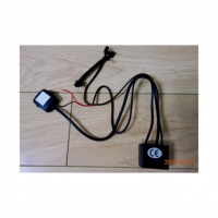 Invertisseur pour feuille EL 12V DC avec mode de lumière constante, 4 prises de sortie, éclairage synchronisé, adapté aux jauges de voiture/moto
