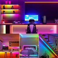 Bande LED RGB Flexible Intelligente Dream Color 5V 12V 24V WS2811 WS2812B, Ruban LED Adressable COB pour Décorations