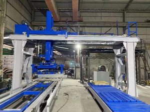 Machine automatique de palettisation de briques en béton, empileuse de briques, machine à fabriquer des blocs, cuber de briques, équipée d'un système de contrôle PLC avancé - Product Image 1