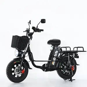 Disiyuan factory2024新しい大人の電動自転車48vモンスターハイパワーモーター500W16X3.0スノーファットタイヤ電動ファットバイク