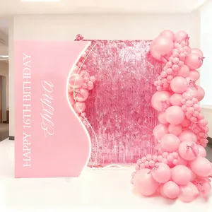 Supporto per fondale ad arco in metallo 4x7ft 32mm, resistente, per tessuto tensionato, per cabina fotografica, decorazioni per matrimoni, noleggio eventi, portatile - Product Image 3