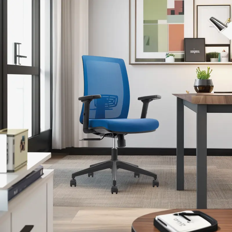 Chaise de bureau à dossier moyen chaise de travail ascenseur chaise de bureau ergonomique pour salle de conférence pour réunion