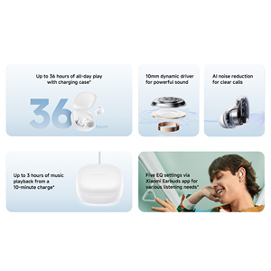 <span class=keywords><strong>Red</strong></span> mi Chồi 6 chơi BT 5.4 điều khiển cảm ứng tai nghe bán buôn tiếng ồn không dây hủy bỏ TWS tai nghe - Product Image 3