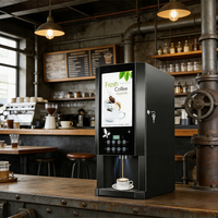 YYHB YYHB-KFJ30SCW-8 Commerciële RVS Multifunctionele Koud-Warm Drankautomaat - IJs Koffie/Melkthee/Sap