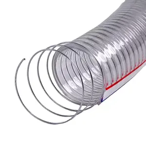 水泵用防静电柔性聚氯乙烯螺旋钢丝纤维增强软管3英寸聚氯乙烯钢丝软管